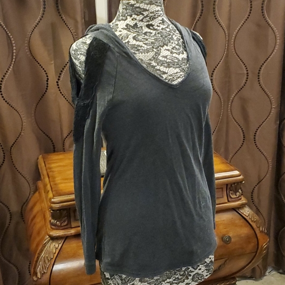 VENUS Tops - Venus cold shoulder hoodie top, size S